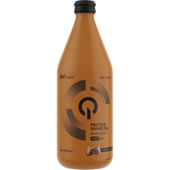 QNT PROTEIN SHAKE GLASS BOTTLE CHOCOLATE 500 ML